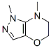 Pyrazolo[4,3-b][1,4]oxazine,  1,5,6,7-tetrahydro-1,7-dimethyl-,92615-77-5,结构式