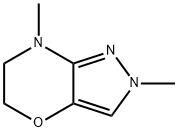 Pyrazolo[4,3-b][1,4]oxazine,  2,5,6,7-tetrahydro-2,7-dimethyl- Structure