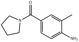 2-METHYL-4-(1-PYRROLIDINYLCARBONYL)ANILINE Structure