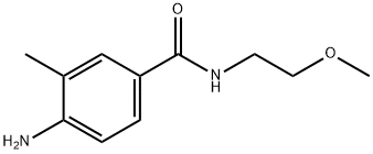 4-amino-N-(2-methoxyethyl)-3-methylbenzamide 结构式
