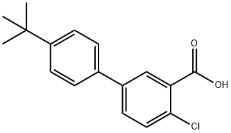 2-Chloro-5-(4-t-butylphenyl)benzoic acid Structure