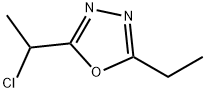 2-(1-chloroethyl)-5-ethyl-1,3,4-oxadiazole 结构式