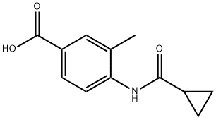 4-cyclopropaneaMido-3-Methylbenzoic acid Struktur