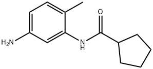 N-(5-amino-2-methylphenyl)cyclopentanecarboxamide Struktur