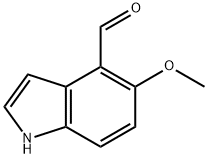 1H-Indole-4-carboxaldehyde, 5-Methoxy- Structure