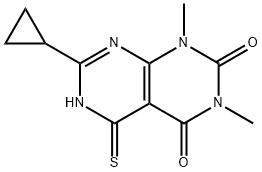 7-cyclopropyl-5-mercapto-1,3-dimethylpyrimido[4,5-d]pyrimidine-2,4(1H,3H)-dione Structure