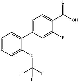 2-Fluoro-4-[2-(trifluoromethoxy)phenyl]benzoic acid|2-Fluoro-4-[2-(trifluoromethoxy)phenyl]benzoic acid