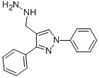 1-((1,3-diphenyl-1H-pyrazol-4-yl)methyl)hydrazine,926250-44-4,结构式