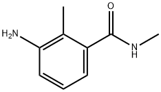 3-アミノ-N,2-ジメチルベンズアミド 化学構造式