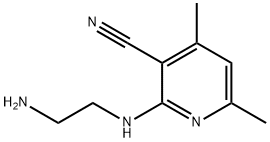 2-[(2-aminoethyl)amino]-4,6-dimethylnicotinonitrile Structure