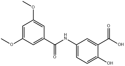 5-[(3,5-二甲氧苄基)氨基]-2-羟基-苯甲酸,926264-77-9,结构式