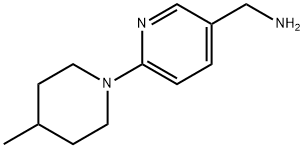 [6-(4-Methyl-1-piperidinyl)-3-pyridinyl]-methanamine Structure