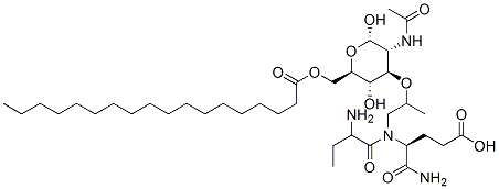 6-O-stearoyl-N-acetylmuramyl-alpha-aminobutyryl-isoglutamine|