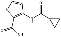 3-[(Cyclopropylcarbonyl)aMino]-2-thiophenecarboxylic Acid Struktur