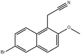 2-(6-BROMO-2-METHOXY-1-NAPHTHYL)ACETONITRILE Struktur