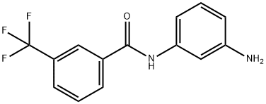 N-(3-aminophenyl)-3-(trifluoromethyl)benzamide Struktur