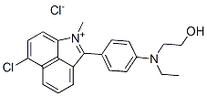 6-chloro-2-[4-[ethyl(2-hydroxyethyl)amino]phenyl]-1-methylbenz[cd]indolium chloride|
