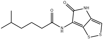 N-(4,5-Dihydro-5-oxo-1,2-dithiolo[4,3-b]pyrrol-6-yl)-5-methylhexanamide Structure