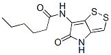 N-(4,5-Dihydro-5-oxo-1,2-dithiolo[4,3-b]pyrrol-6-yl)hexanamide|