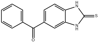 苯基(2-硫代-2,3-二氢-1H-苯并咪唑-5-基)甲酮,92685-57-9,结构式