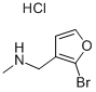 2-Bromo-3-[(methylamino)methyl]furan hydrochloride 97% Struktur