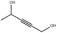 2-ペンチン-1,4-ジオール 化学構造式