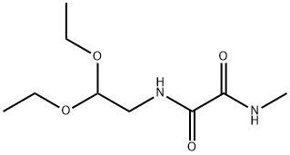 N-(2,2-Diethoxyethyl)-N'-methyl-ethanediamide Struktur