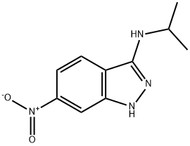 N-ISOPROPYL-6-NITRO-1H-INDAZOL-3-AMINE 化学構造式