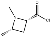 2-Azetidinecarbonyl chloride, 1,4-dimethyl-, cis- (9CI) Struktur