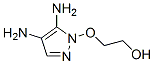 Ethanol,  2-[(4,5-diamino-1H-pyrazol-1-yl)oxy]- 结构式