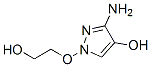 1H-Pyrazol-4-ol,  3-amino-1-(2-hydroxyethoxy)- 化学構造式