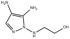 Ethanol,  2-[(4,5-diamino-1H-pyrazol-1-yl)amino]- Struktur