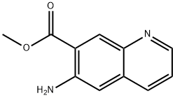 7-Quinolinecarboxylic acid, 6-amino-, methyl ester Structure