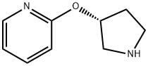 Pyridine, 2-[(3R)-3-pyrrolidinyloxy]- Structure