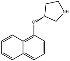 1-NAPHTHYL 3-PYRROLIDINYL ETHER Structure