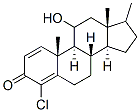 4-chloro-11-hydroxy-17-methylandrosta-1,4-dien-3-one,92780-95-5,结构式