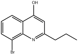 8-BROMO-2-PROPYLQUINOLINE-4-OL Structure
