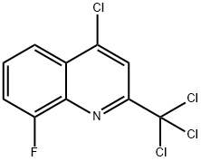 4-CHLORO-8-FLUORO-2-TRICHLOROMETHYLQUINOLINE Struktur