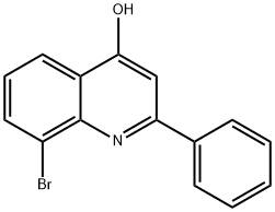 8-BROMO-4-HYDROXY-2-PHENYLQUINOLINE Struktur