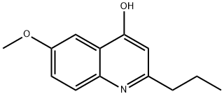 4-HYDROXY-6-METHOXY-2-N-PROPYLQUINOLINE Struktur