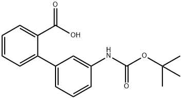 3'-((tert-Butoxycarbonyl)aMino)-[1,1'-biphenyl]-2-carboxylic acid Structure
