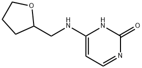 4-[(Tetrahydro-2-furanylmethyl)amino]-2-pyrimidinol Struktur