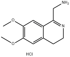 1-(AMINOMETHYL)-3,4-DIHYDRO-6,7-DIMETHOXY-ISOQUINOLINE DIHYDROCHLORIDE,92788-84-6,结构式