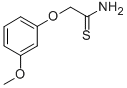 2-(3-METHOXYPHENOXY)ETHANETHIOAMIDE Structure