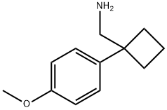 [1-(4-Methoxyphenyl)cyclobutyl]methylamine Structure