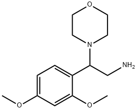 2-(2,4-Dimethoxy-phenyl)-2-morpholin-4-yl-ethylamine|2-(2,4-二甲氧基苯基)-2-吗啉乙-1-胺