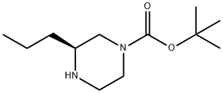 (S)-1-BOC-3-丙基哌嗪, 928025-58-5, 结构式