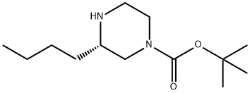 (S)-1-BOC-3-丁基哌嗪, 928025-60-9, 结构式