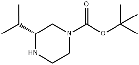 (R)-1-N-Boc-3-isopropylpiperazine Structure