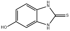 5-HYDROXY-2-MERCAPTO-BENZIMIDAZOLE 化学構造式